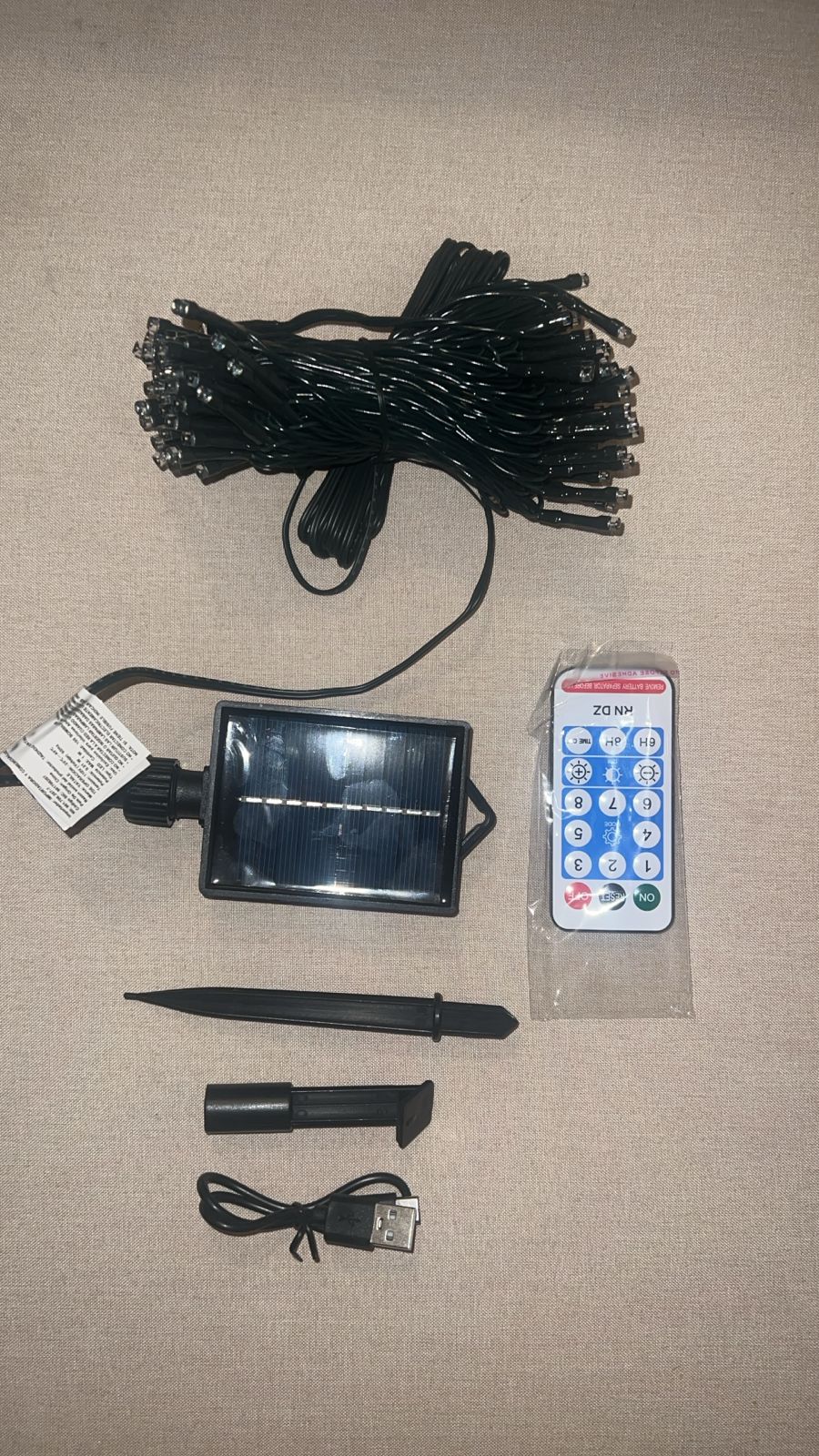 ✨ Luces de Navidad con Panel Solar y Control Remoto ✨